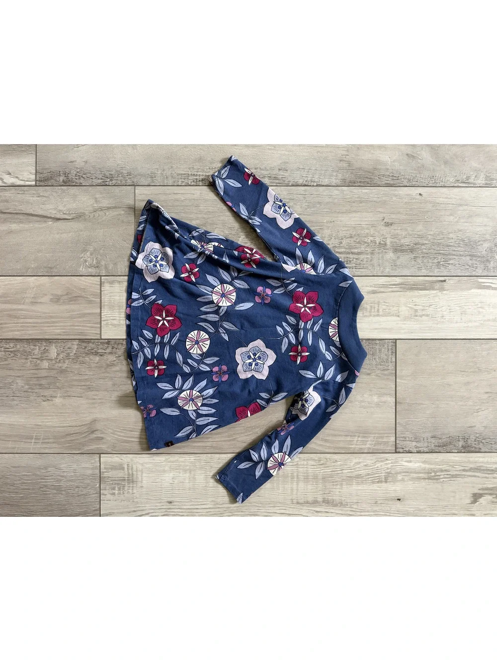 Tea Collection Floral Print Trapeze Dress 100% cotton size 2T